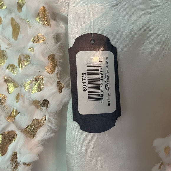 NWT Howard’s Crop Sleeve Blazer White/Gold Size S/M - Picture 7 of 7